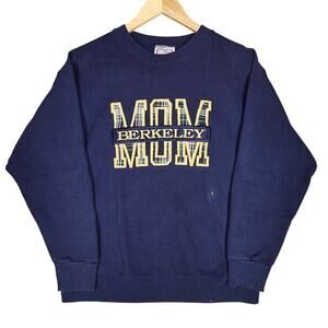 CS CRABLE SPORTSWEAR VINTAGE BERKELEY MOM SWEATSHIRT – WOMEN’S M – NAVY/YELLOW